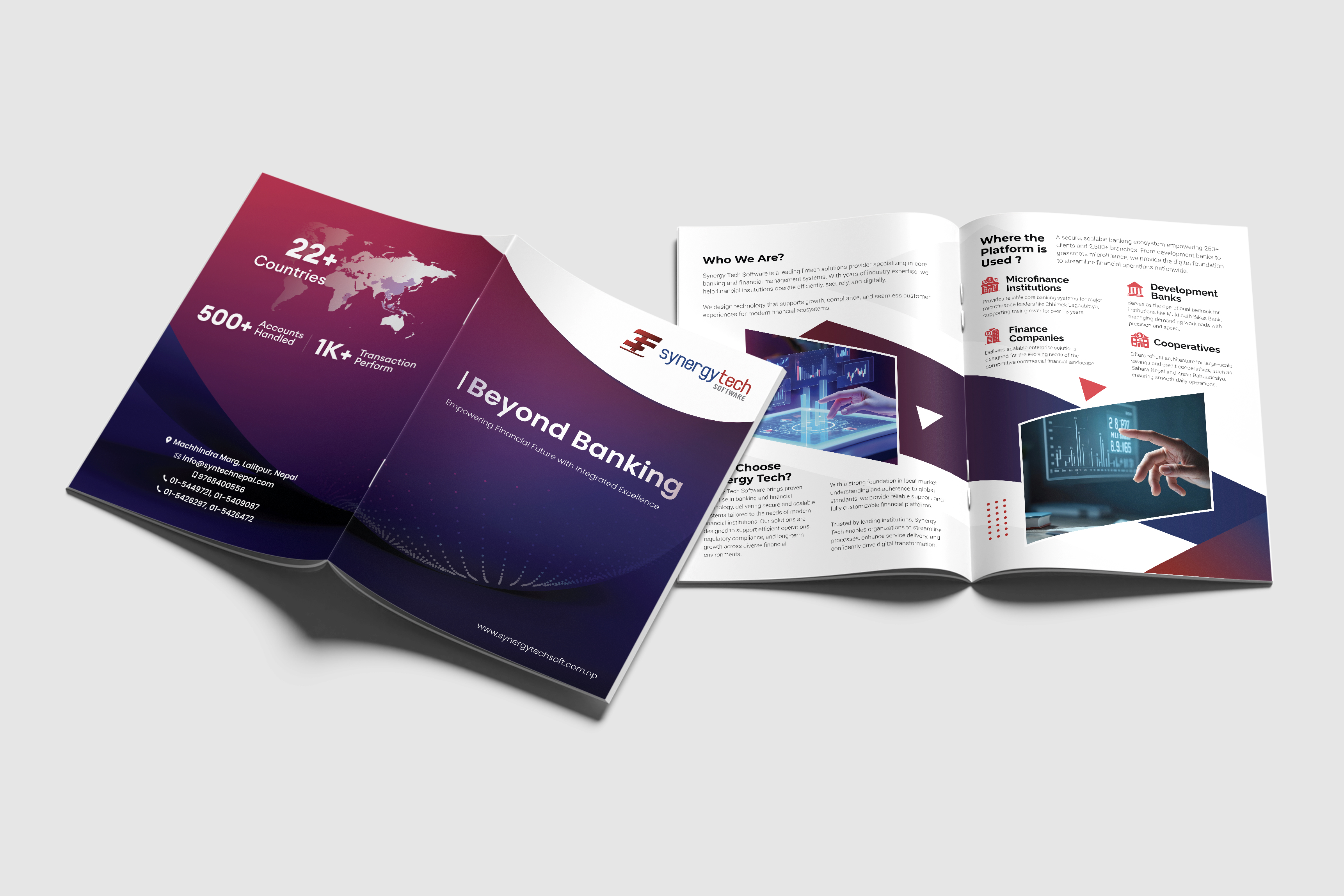 Beyond Banking corporate booklet mockup